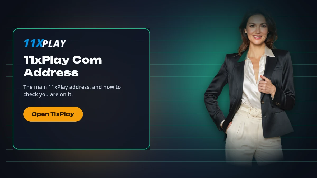 11xplay com official address bar with the verified 11xPlay sign-in screen behind it