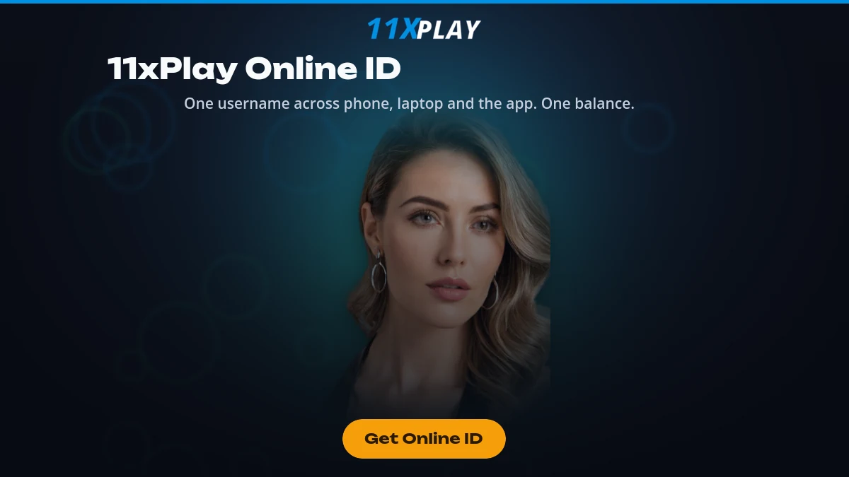11xPlay online ID login screen with one verified username open on phone and laptop